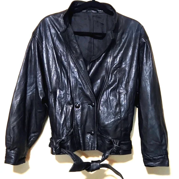 マ*郎様 80s vintage short leather bomber ja 80s vintage short leather bomber jacket Vintage 80s Chic RED